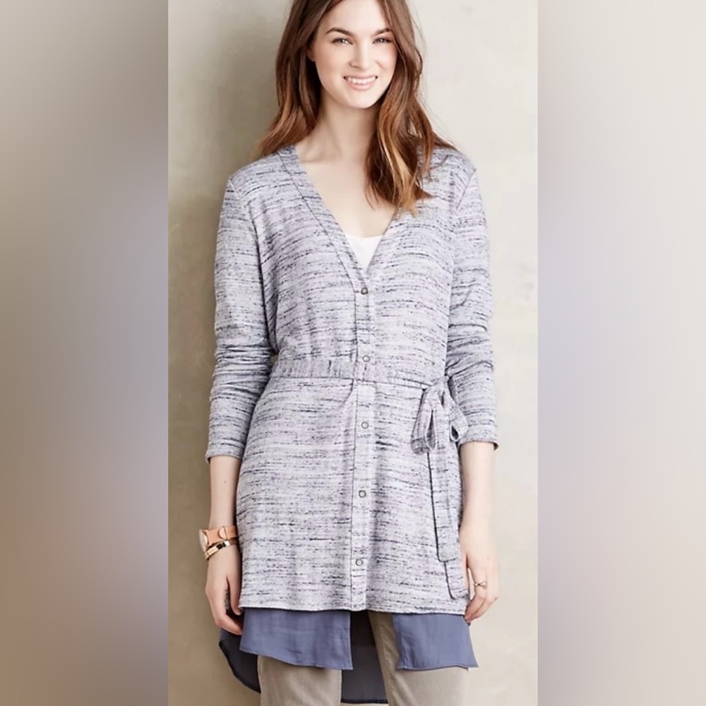 Dolan Anthropologie Nomi space dye cardigan dress